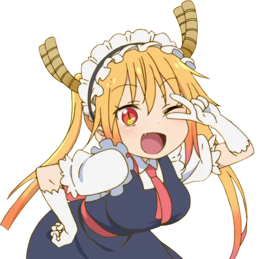 Стикерпак Kobayashi-san Chi no Maid Dragon для Telegram — скачать