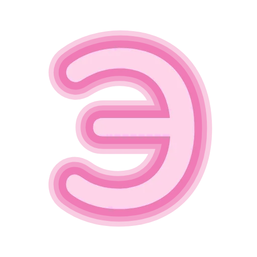 😀 Эмодзи «Neon cyrillic» для Telegram