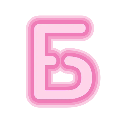 😀 Эмодзи «Neon cyrillic» для Telegram