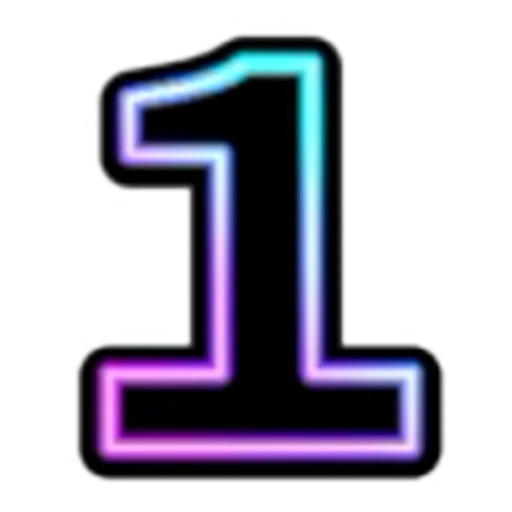 1️⃣ Эмодзи «Neon Font» для Telegram