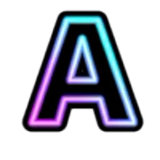 Эмодзи Neon Font для Telegram — скачать