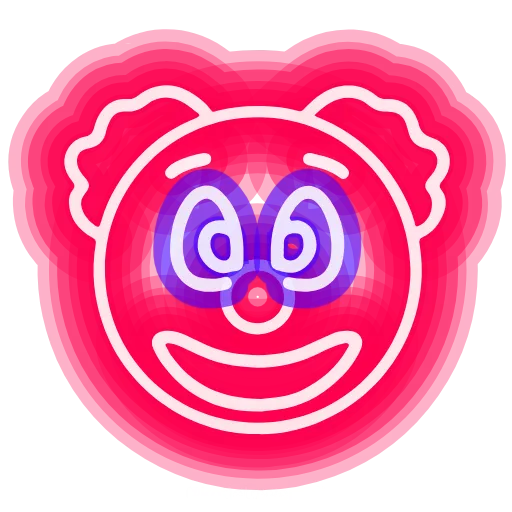 🤡 Эмодзи «neon emojis» для Telegram