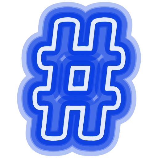 #️⃣ Эмодзи «neon emojis» для Telegram