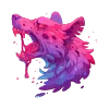 🐺 Эмодзи «neon blot» для Telegram