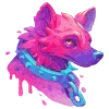 Стикерпак neon blot для Telegram