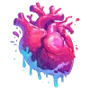 🫀 Эмодзи «neon blot» для Telegram
