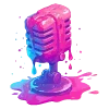 🎙 Эмодзи «neon blot» для Telegram