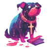 🐶 Эмодзи «neon blot» для Telegram