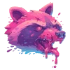 🦝 Эмодзи «neon blot» для Telegram