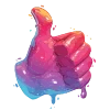 👍 Эмодзи «neon blot» для Telegram