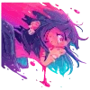 🖤 Эмодзи «neon blot» для Telegram