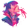 🩸 Эмодзи «neon blot» для Telegram