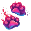 🐾 Эмодзи «neon blot» для Telegram