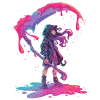 💀 Эмодзи «neon blot» для Telegram