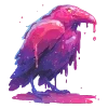 🐦‍⬛️ Эмодзи «neon blot» для Telegram