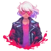 🖤 Эмодзи «neon blot» для Telegram