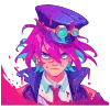 💀 Эмодзи «neon blot» для Telegram