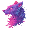 🐺 Эмодзи «neon blot» для Telegram
