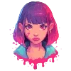 🩸 Эмодзи «neon blot» для Telegram