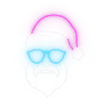 Эмодзи Neon Christmas для Telegram — скачать