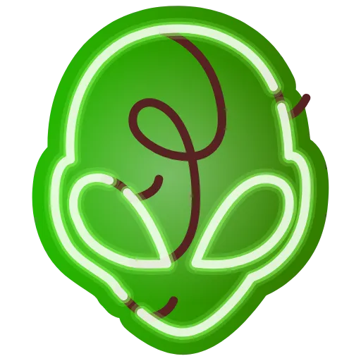 👽 Стикер «Neon Classic» для Telegram