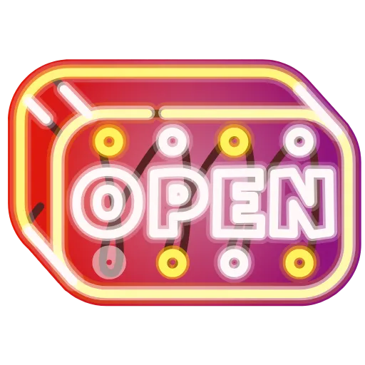 🔓 Стикер «Neon Classic» для Telegram