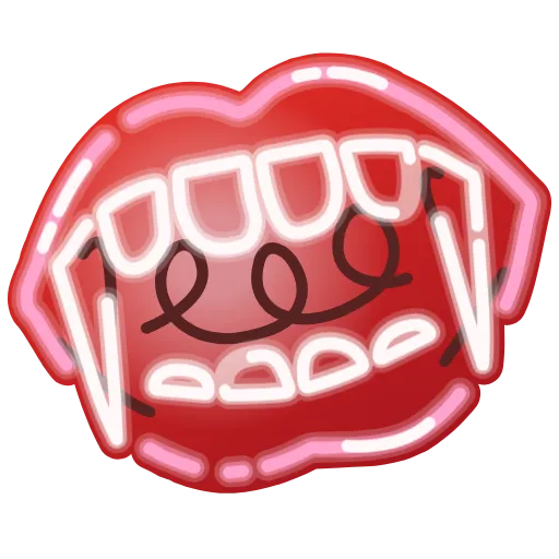 💋 Стикер «Neon Classic» для Telegram