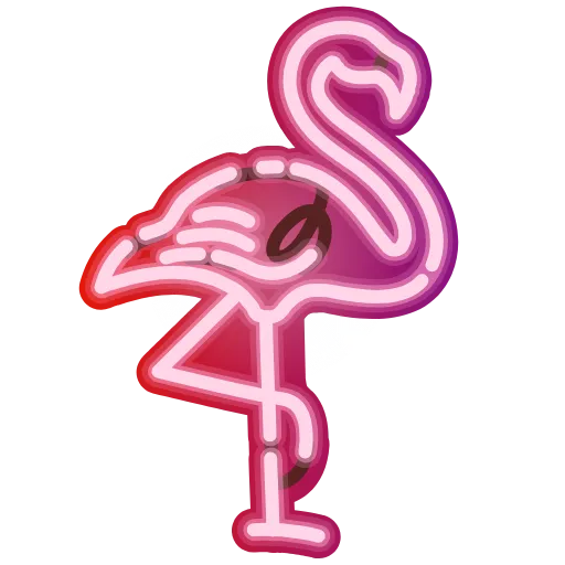 🦩 Стикер «Neon Classic» для Telegram