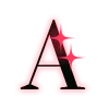 Стикерпак Neon Crush font для Telegram