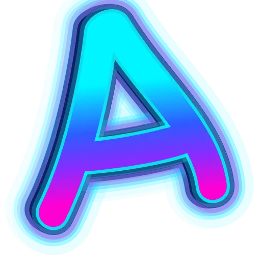 Эмодзи NeonFont 2 для Telegram — скачать