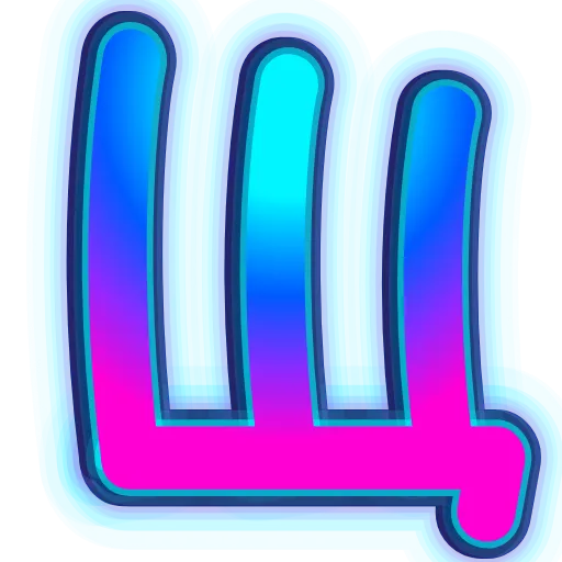 💎 Эмодзи «NeonFont 2» для Telegram