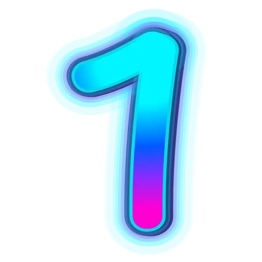 💎 Эмодзи «NeonFont 2» для Telegram