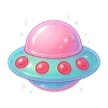 🛸 Эмодзи «Neon Glossy #color #pink #status» для Telegram