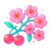 🍒 Эмодзи «Neon Glossy #color #pink #status» для Telegram