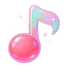 🎼 Эмодзи «Neon Glossy #color #pink #status» для Telegram