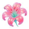 🪷 Эмодзи «Neon Glossy #color #pink #status» для Telegram