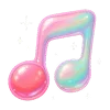 🎼 Эмодзи «Neon Glossy #color #pink #status» для Telegram