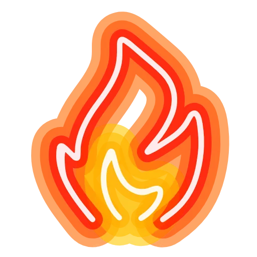 Стикерпак neon emojis для Telegram