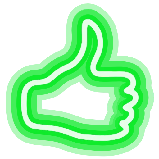 👍 Эмодзи «neon emojis» для Telegram