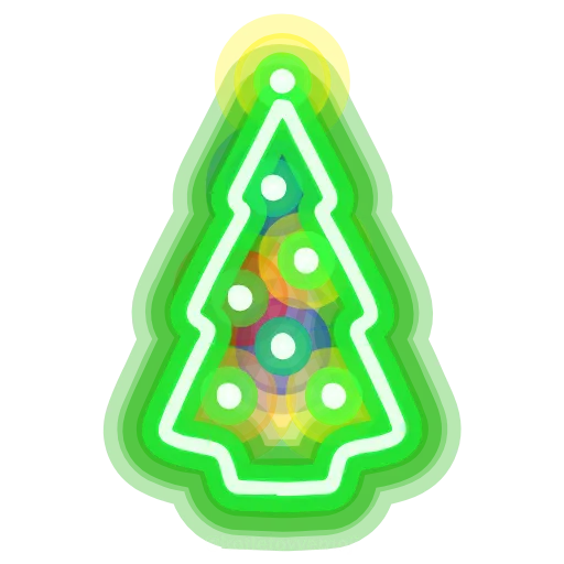 🎄 Эмодзи «neon emojis» для Telegram