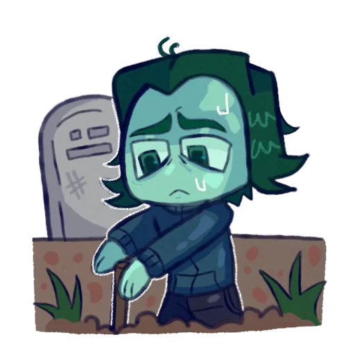🧸 Стикер «No im not a human» для Telegram
