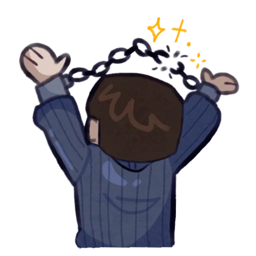 🪐 Стикер «No im not a human» для Telegram