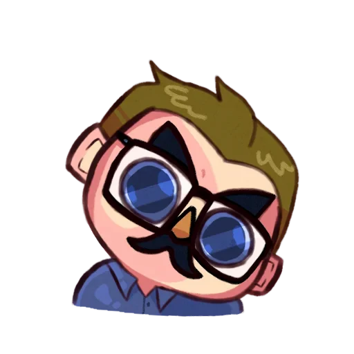 🥽 Стикер «No im not a human» для Telegram