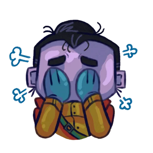 🧸 Стикер «No im not a human» для Telegram