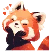 🥰 Эмодзи «Red Pandas» для Telegram