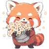 🌸 Эмодзи «Red Pandas» для Telegram