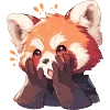 😲 Эмодзи «Red Pandas» для Telegram