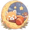 💤 Эмодзи «Red Pandas» для Telegram