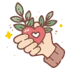 ❤️ Эмодзи «Набор эмоджи с милыми нейро рисунками» для Telegram
