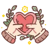 ❤️ Эмодзи «Набор эмоджи с милыми нейро рисунками» для Telegram